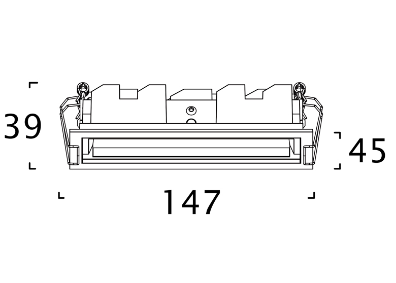 wall washer light , linear wall washer light , Energy Saving Recessed Downlight Square Supplier | Sincerelux